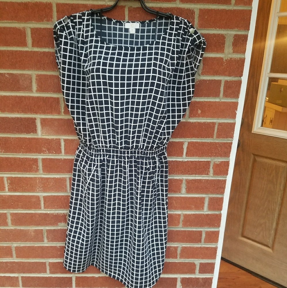 Charming Charlie grid pattern dress